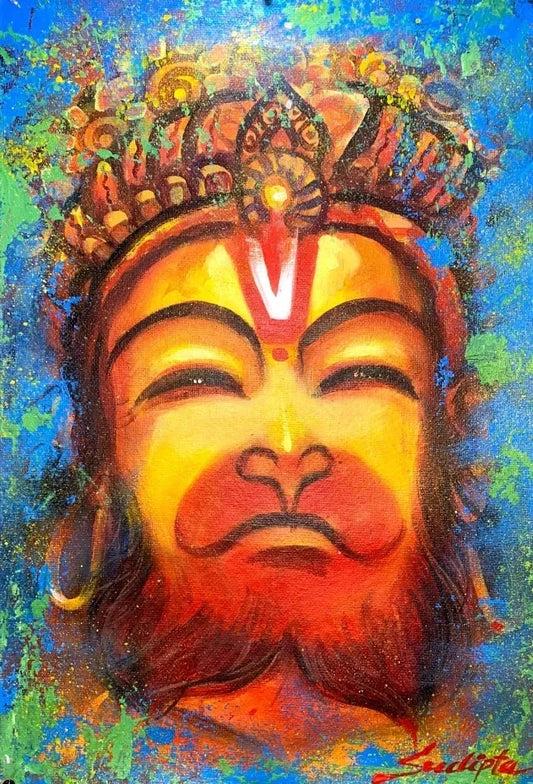 Divine aura of Hanuman